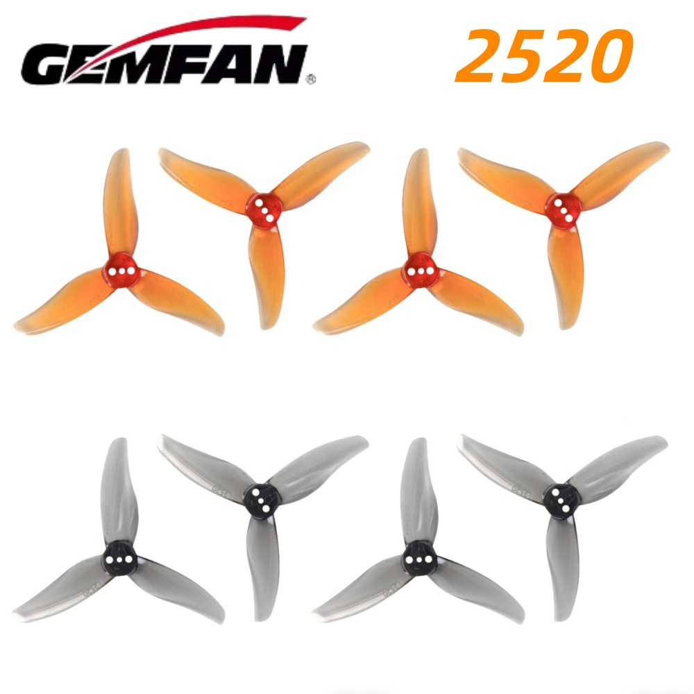 Analog Fpv Transmitter - 4Pairs Gemfan Hurricane 2520 2.5X2X3 3-Blade
