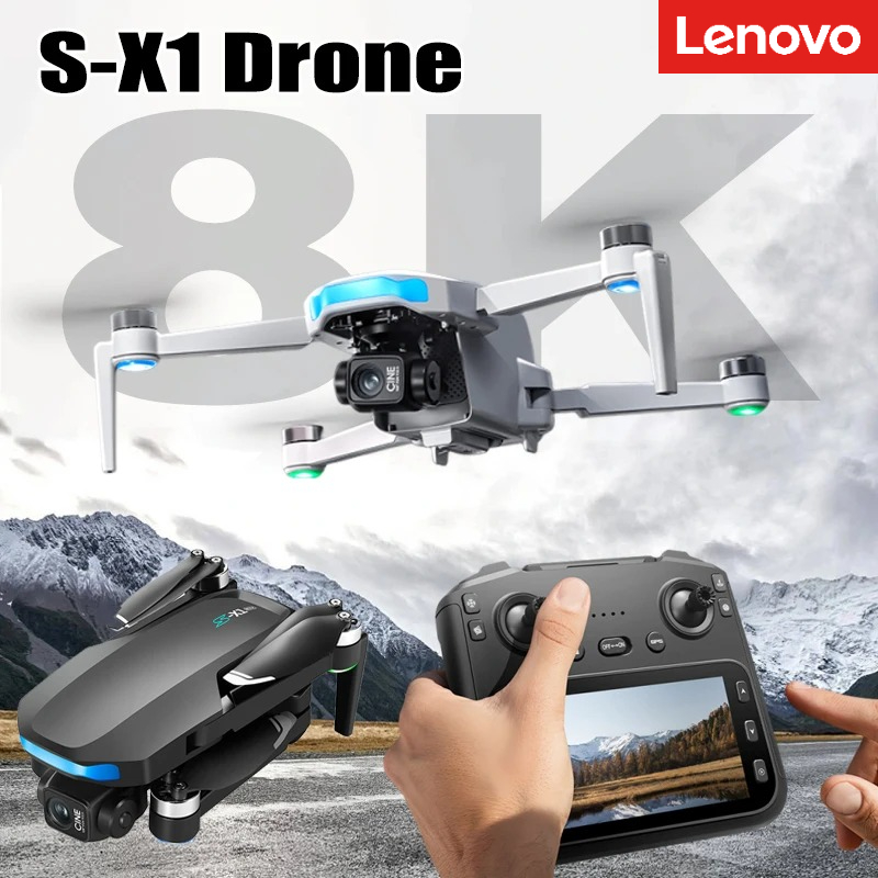 Drone X1 Rc - Lenovo S-X1 Drone 8K HD Professional