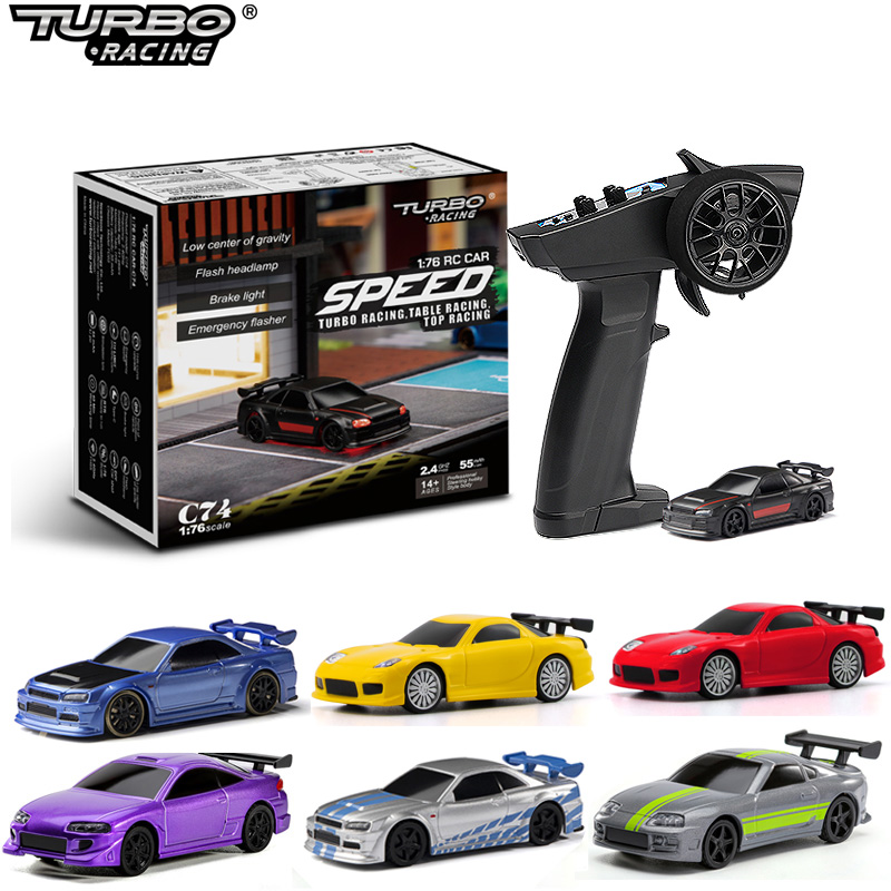 Rc Drift Car Kit - Turbo Racing 1:76 C64 C73 C72