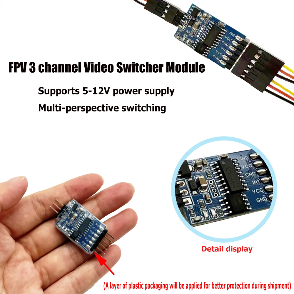 5.8G 3 Channel Video Switcher  - Drone Rc Camera 评论和价格