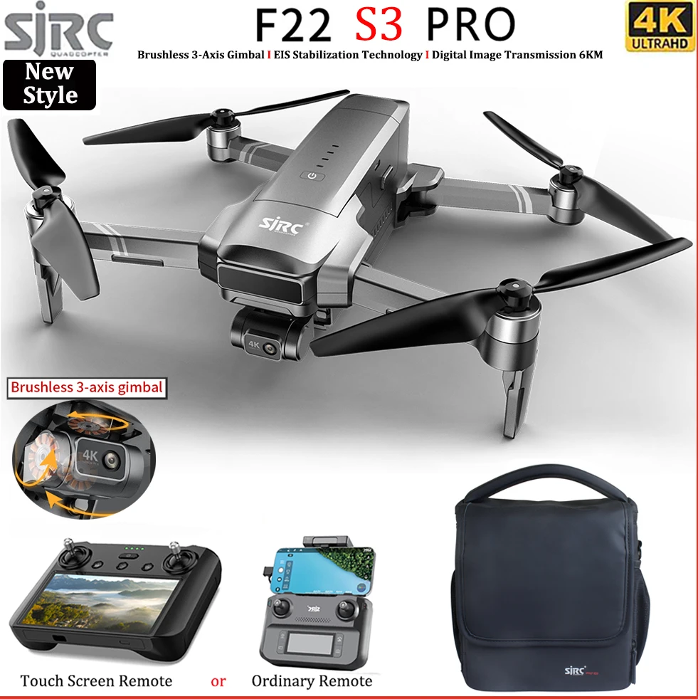 SJRC F22 S3 PRO Drone 4K HD Ca - Drone F22 Rc 评论和价格