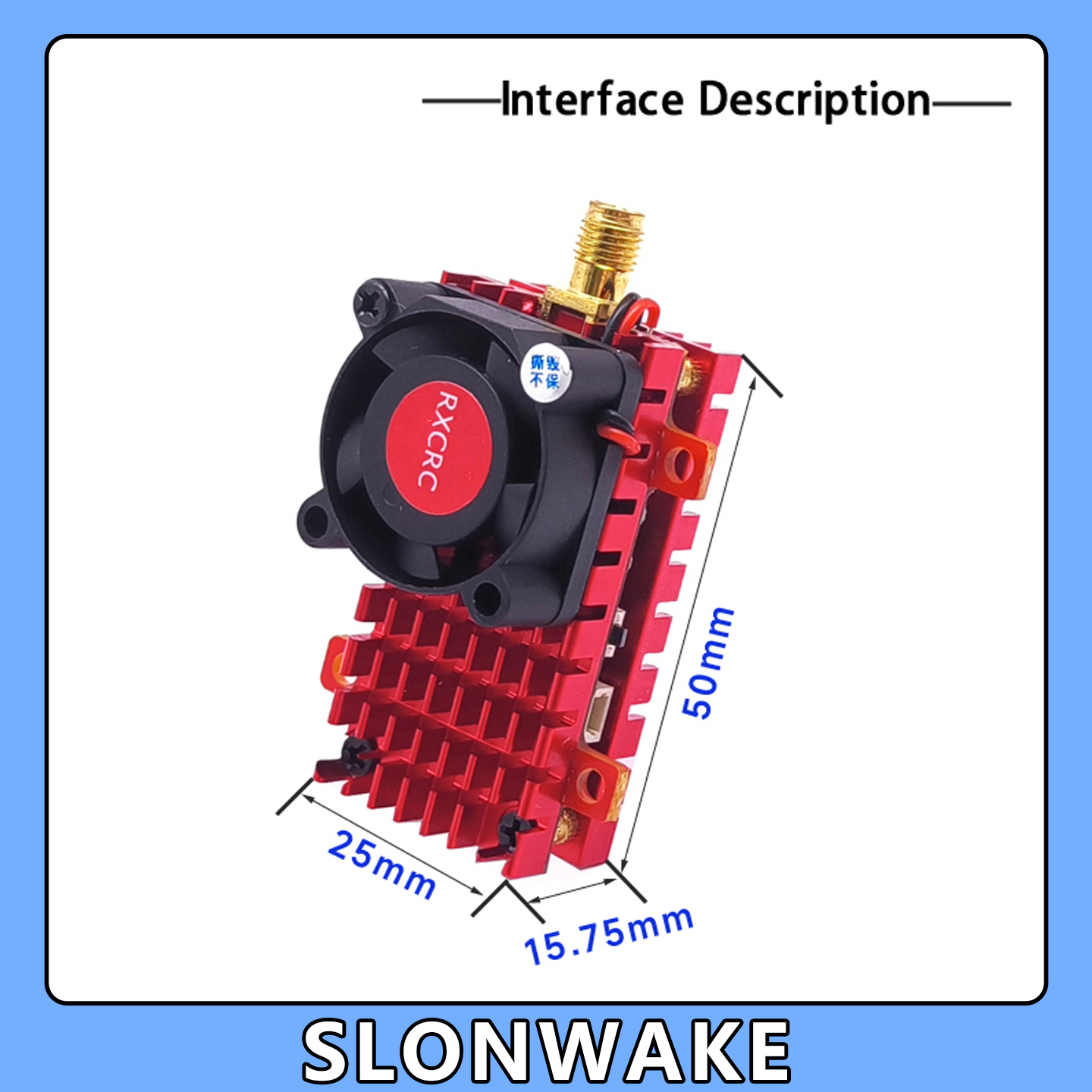 SLONWAKE 5.8G 2W VTX FPV 1800T - Drone Rc Camera 评论和价格
