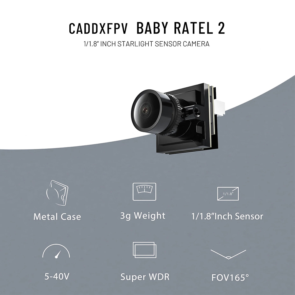 CADDX Micro FPV Camera Ratel 2 - Drone Rc Camera 评论和价格