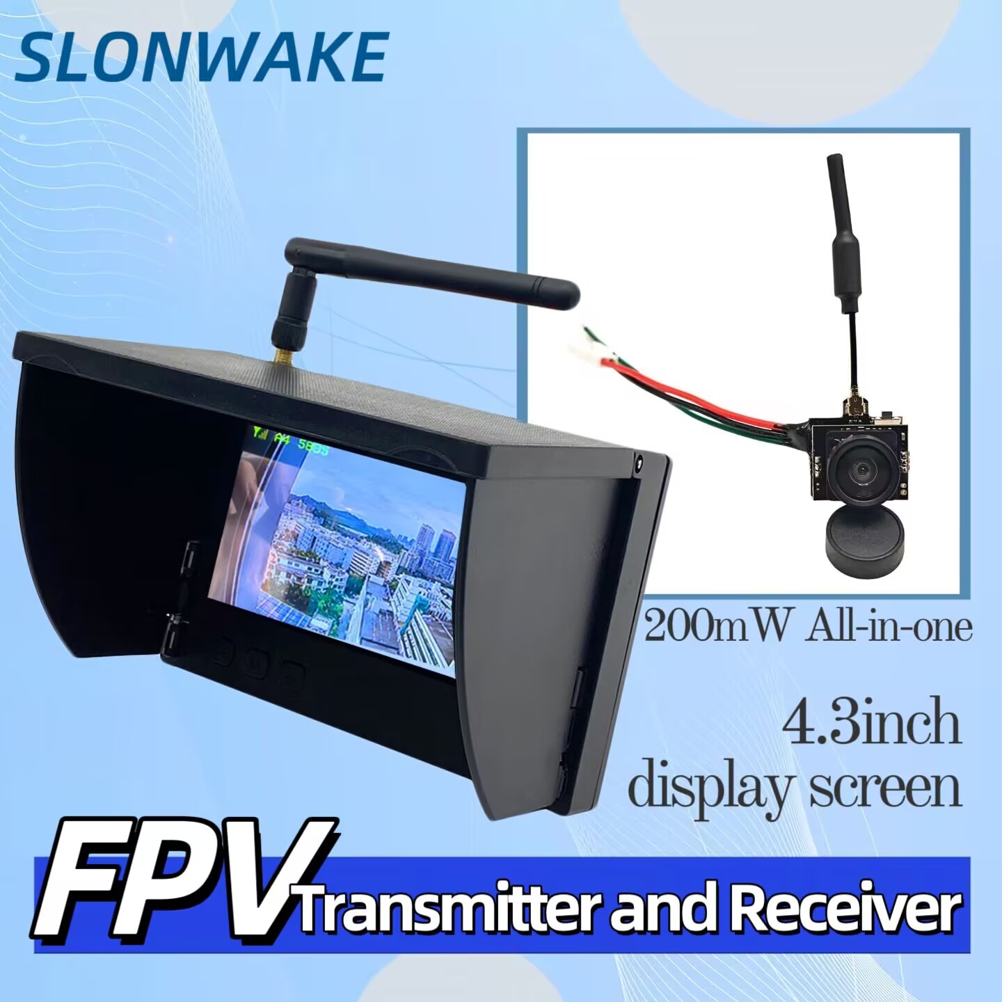 SLONWAKE 5.8G Analog Video Tra - Drone Rc Camera 评论和价格