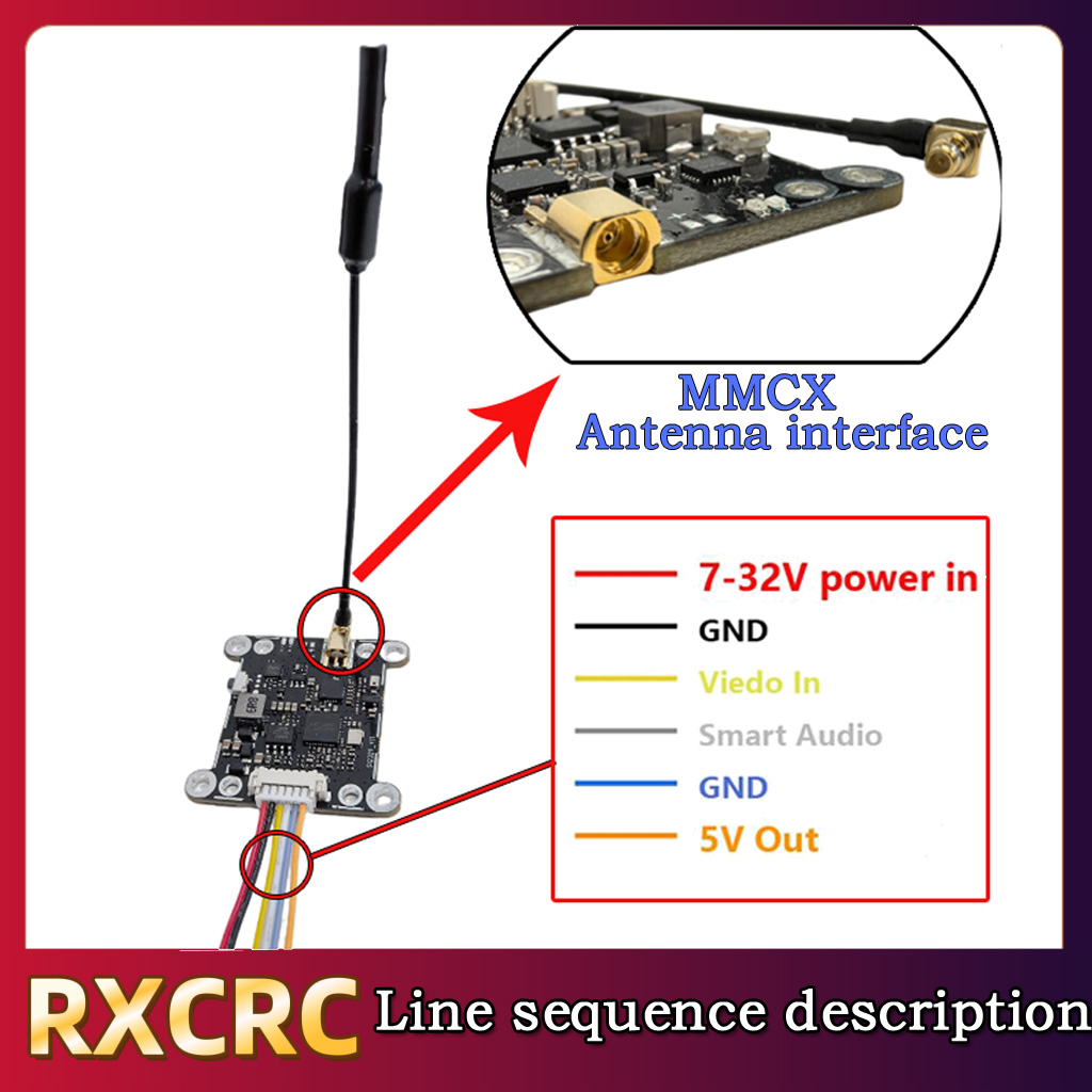RXCRC 5.8G Module 48CH 1.6W VT - Drone Rc Camera 评论和价格