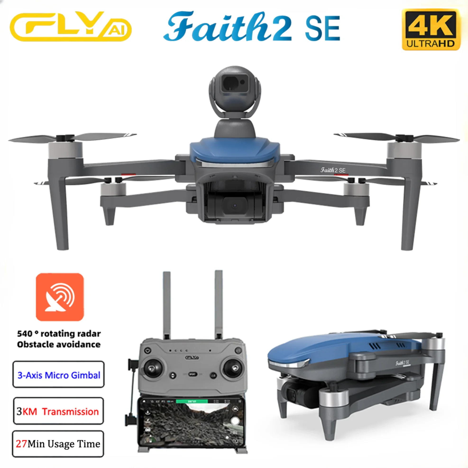 Faith 2 SE With 540° Obstacle  - Drone F22 Rc 评论和价格