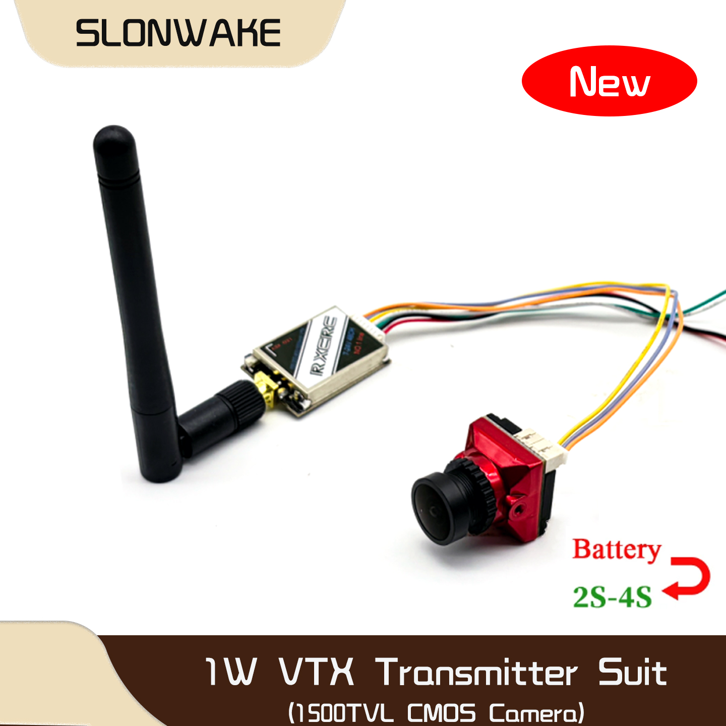 SLONWAKE  5.8G 48CH 1W VTX 100 - Drone Rc Camera 评论和价格