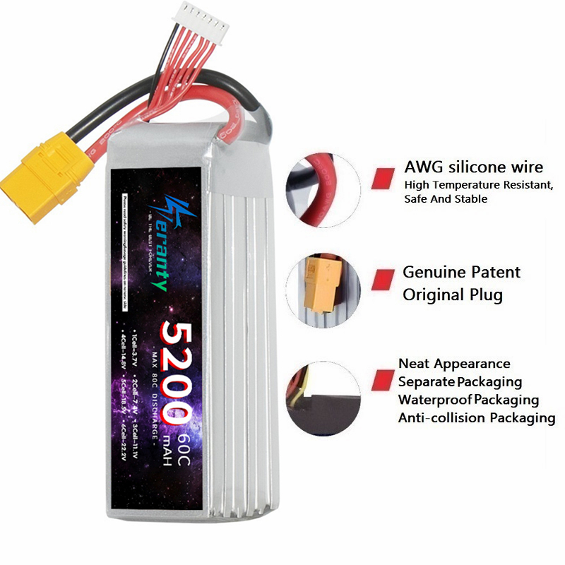 TERANTY 6S 5200mAh Lipo Batter - Rc Drift Car Kit 评论和价格
