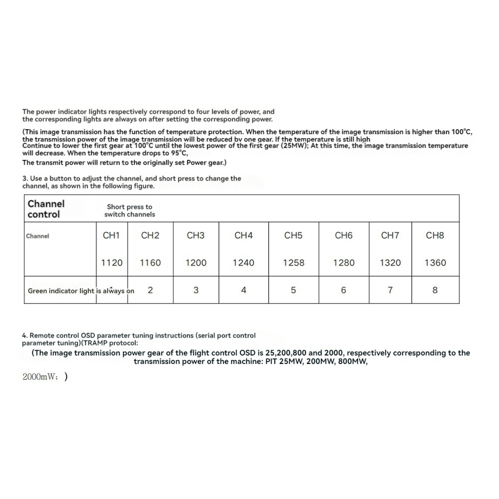 AS96-1.2G 2W VTX 8CH 2000Mw FP - Rc Transmitter 评论和价格